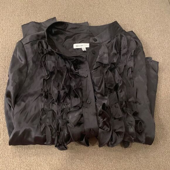 See By Chloe ruffle silk shirt - Picture 14 of 14